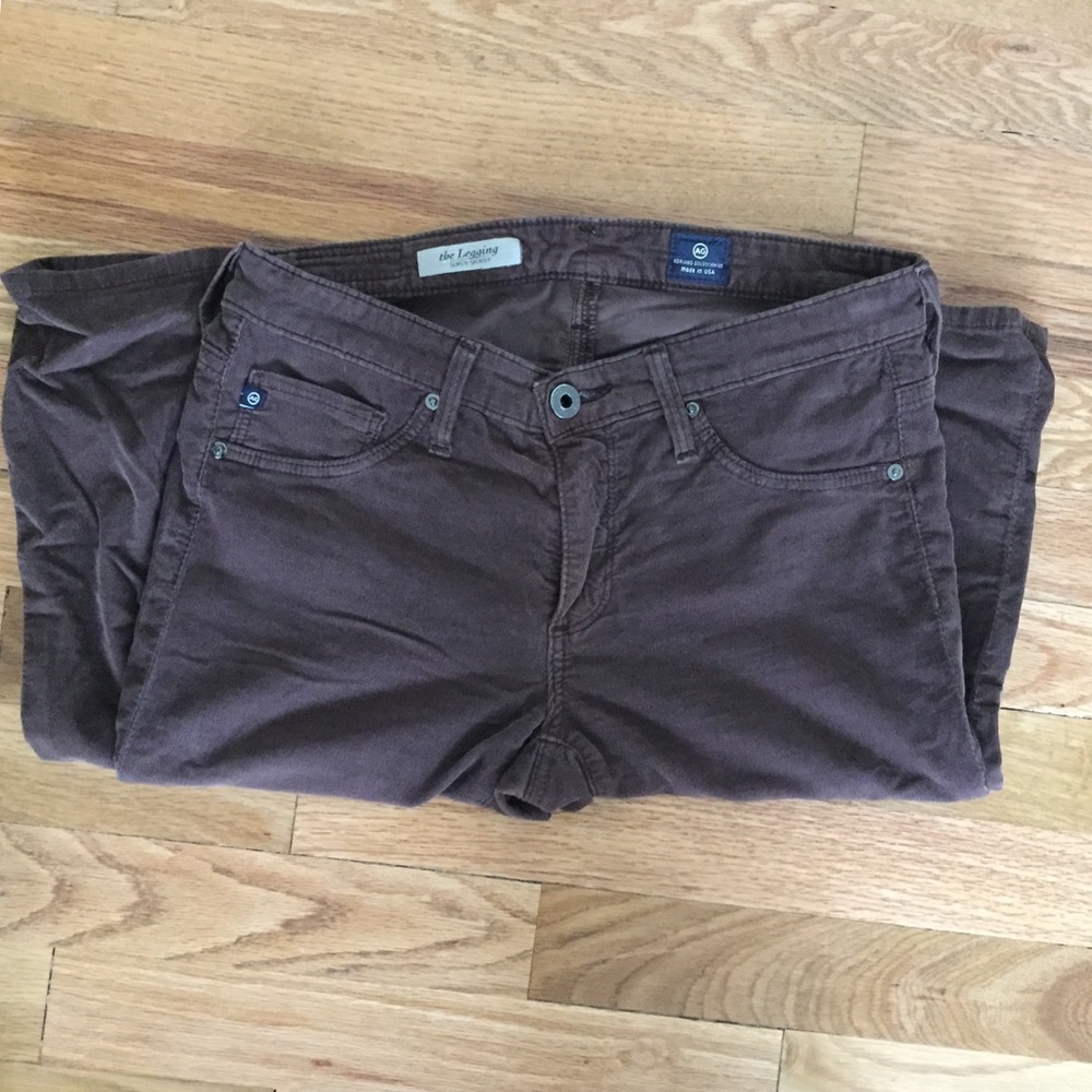 AG The Legging Super Skinny Brown Corduroy